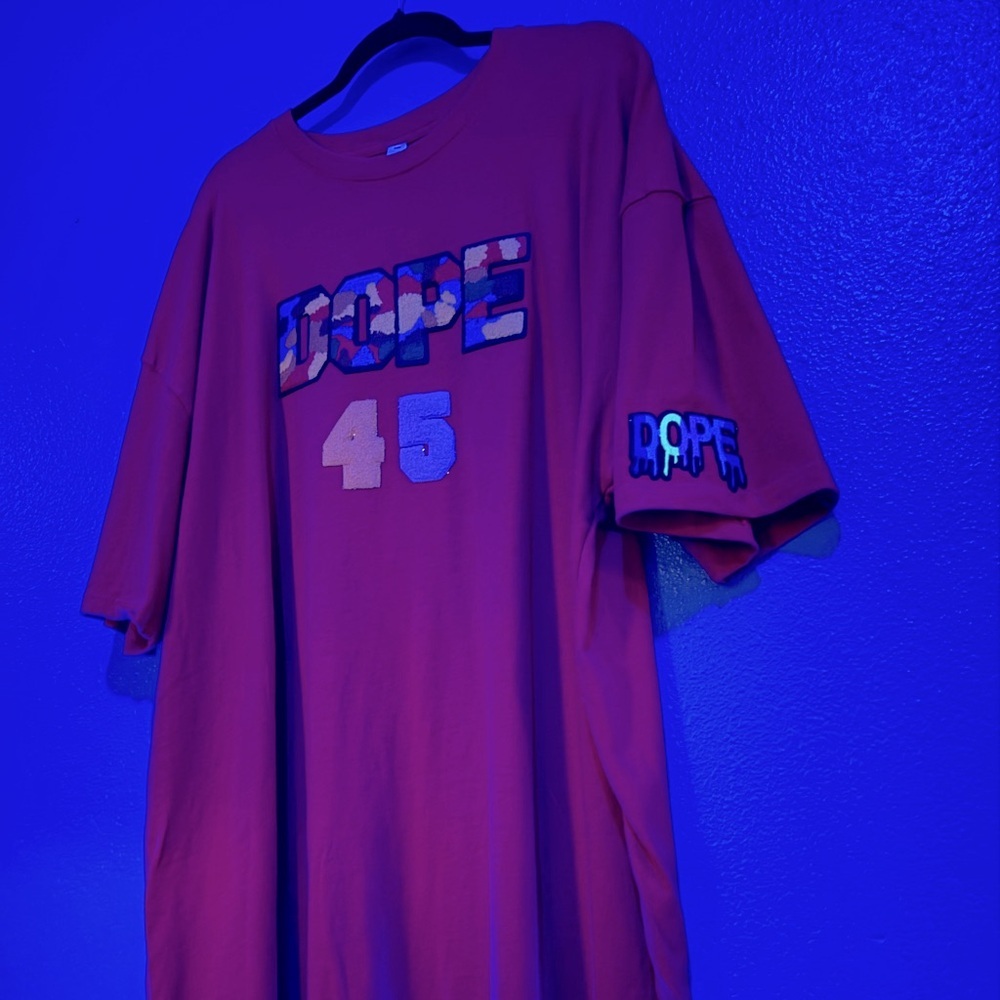 DOPE 45ER 3XL Red T-Shirt “DOPE 45” - Picture 6 of 7